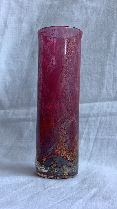 Isles of Wight glass Art Glass vase by Michael Harris